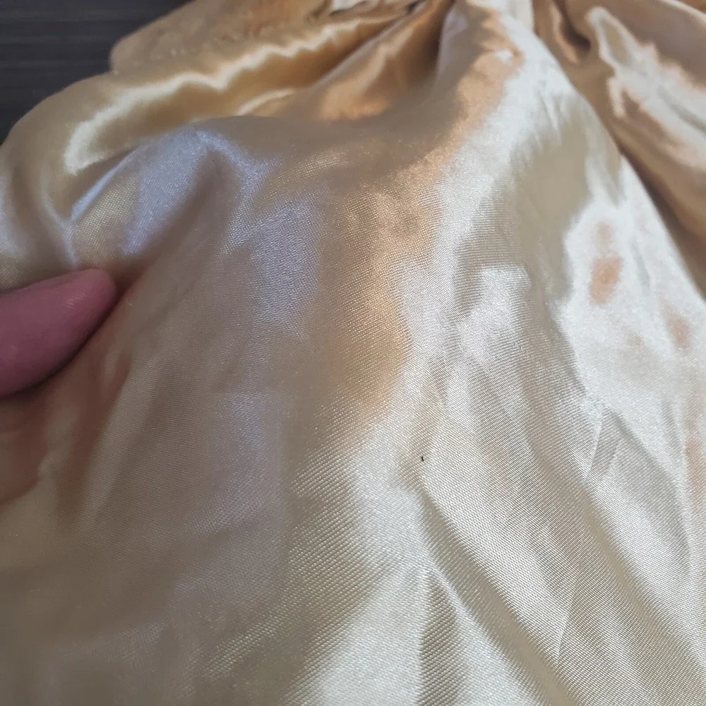 Gund SPUNKY Huggabuddy Lovey Beige Satin Baby Silky Blanket Puppy Dog‎ Plush